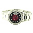 Rolex Oyster Perpetual Date Stainless Steel Wine-Red Dial 34mm Automatic watch